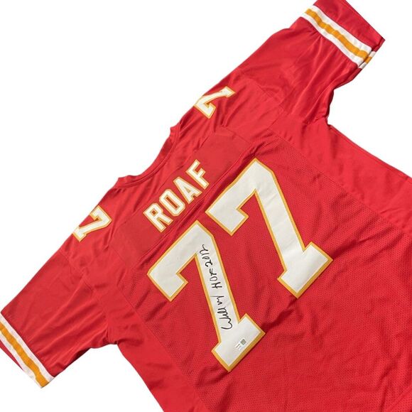 Willie Roaf HOF 2012 Autographed Jersey Red CHIEFS Jersey COA TRISTAR MINT - Picture 1 of 12